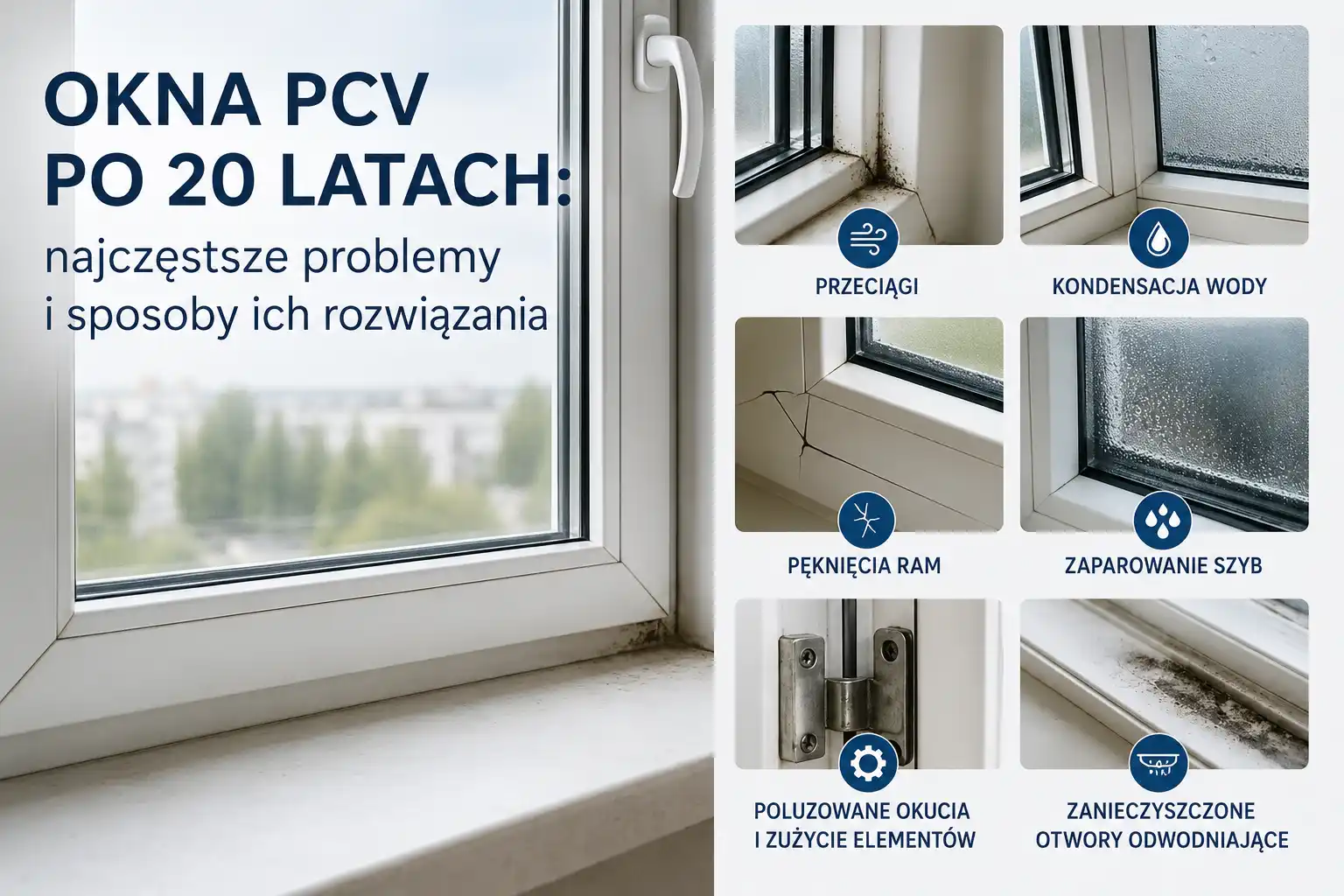 Naprawa starych okien PCV w Łodzi – serwis kamienic i bloków
